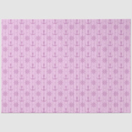 Papel De Seda Série Náutica, cor-de-rosa e azul, Design 4