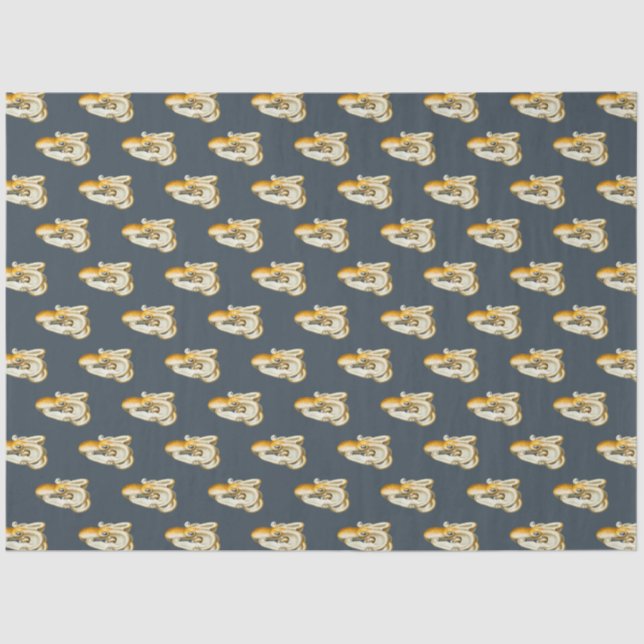 Papel De Seda Série Náutica Escura Design 9 (Frente )