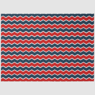 Papel De Seda Série Náutica Vermelha e Marinho Design 2