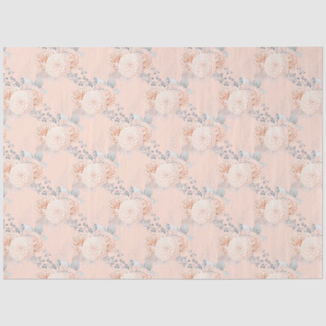 Papel De Seda Série Peach e Silver Design 13 (Frente )