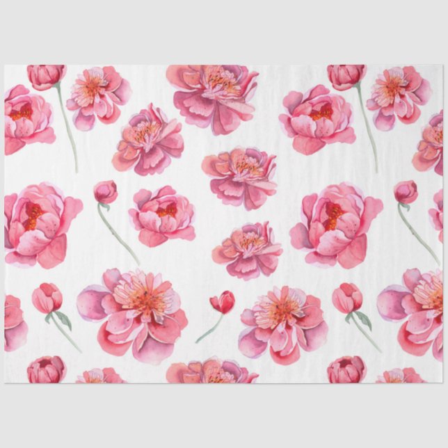 Papel De Seda Série Peonies Design 11 (Frente )