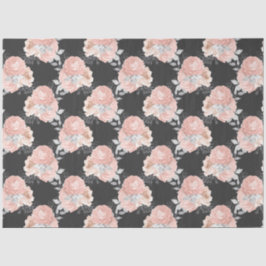 Papel De Seda Série Pêssego e Prata Design 5