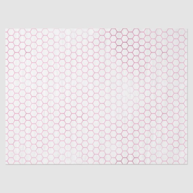 Papel De Seda Série Pink Glam Honeycomb Design #13 (Frente )