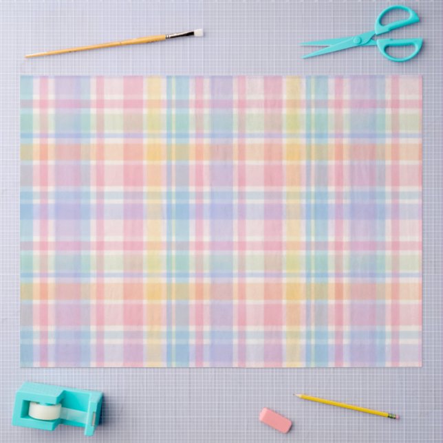 Papel De Seda Série Plaid Páscoa Design #10 (Arte )