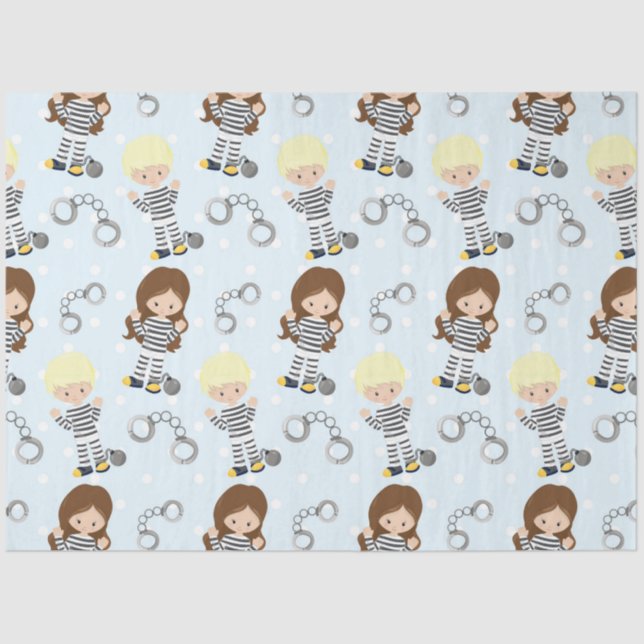 Papel De Seda Série Polícia Design 5 (Frente )