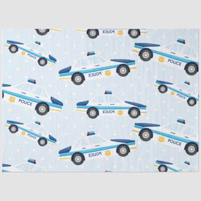 Papel De Seda Série Polícia Design 7 (Frente )