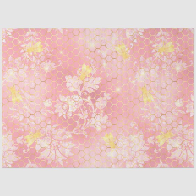 Papel De Seda Série Princesa Abelha Design #16 (Frente )