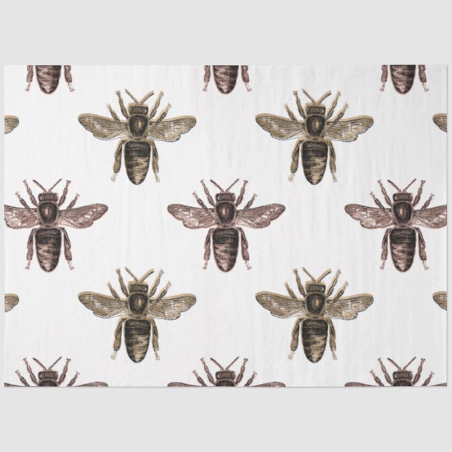 Papel De Seda Série Princesa Abelha Design 30 (Frente )