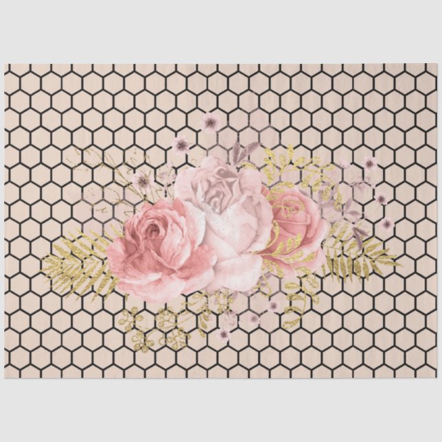 Papel De Seda Série Princesa Abelha Design 47 (Frente )