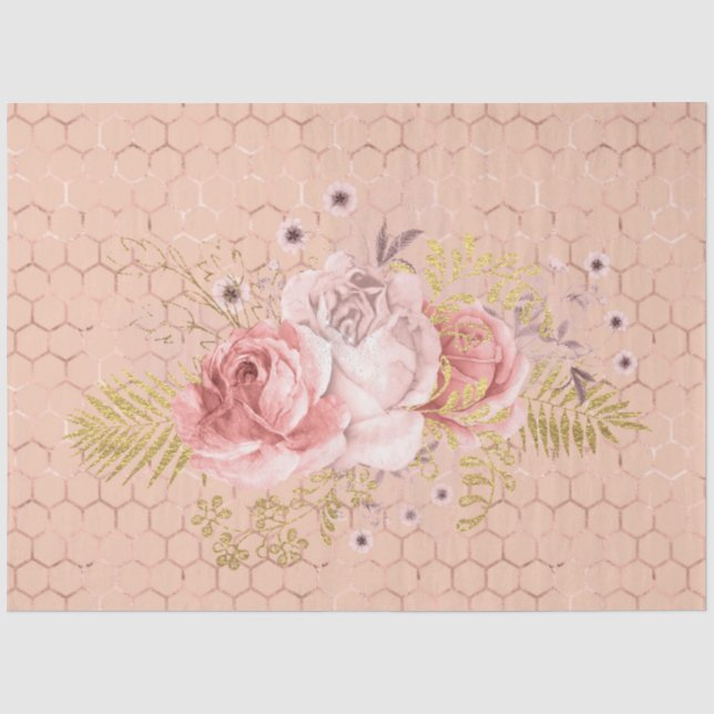 Papel De Seda Série Princesa Abelha Design 48 (Frente )