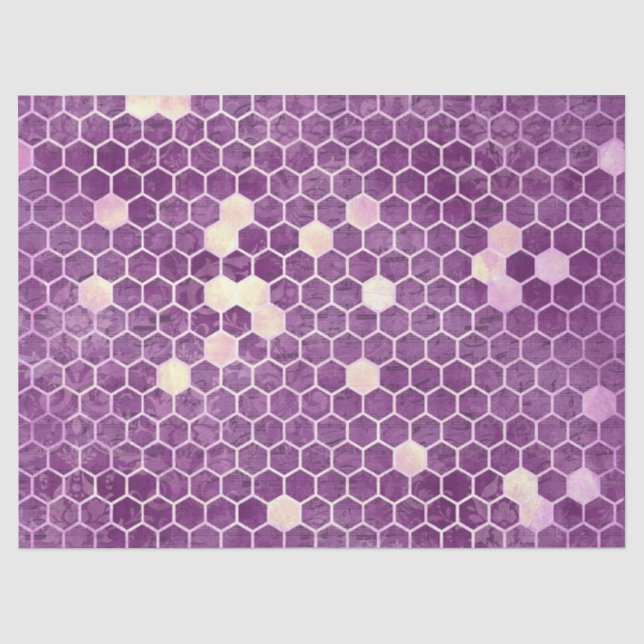 Papel De Seda Série Purple Bee Design 13 (Frente )