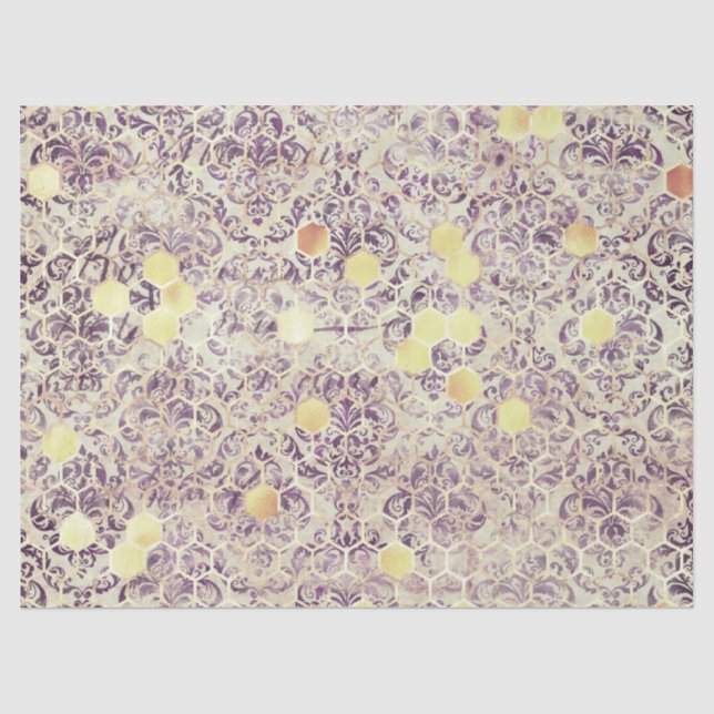 Papel De Seda Série Purple Bee Design 15 (Frente )