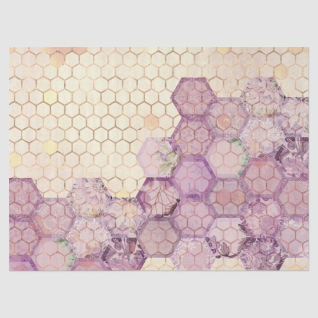 Papel De Seda Série Purple Bee Design 2 (Frente )