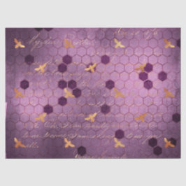 Papel De Seda Série Purple Bee Design 5