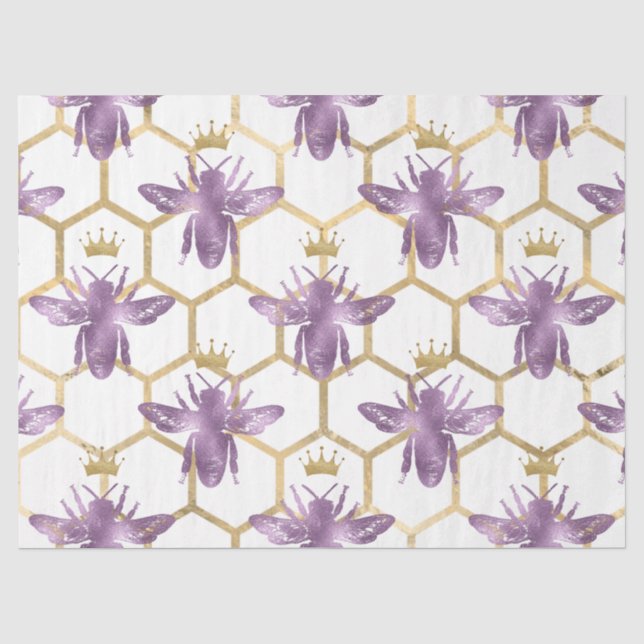 Papel De Seda Série Rainha Abelha Design 33 (Frente )