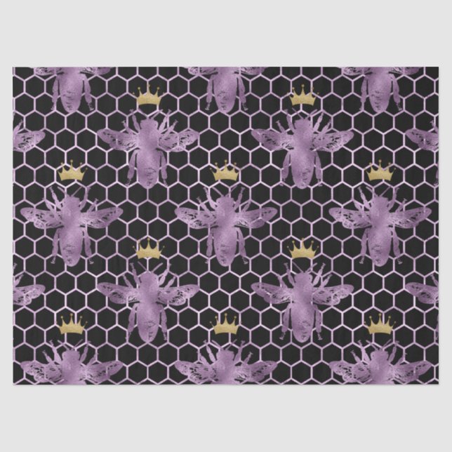 Papel De Seda Série Rainha Abelha Design 34 (Frente )