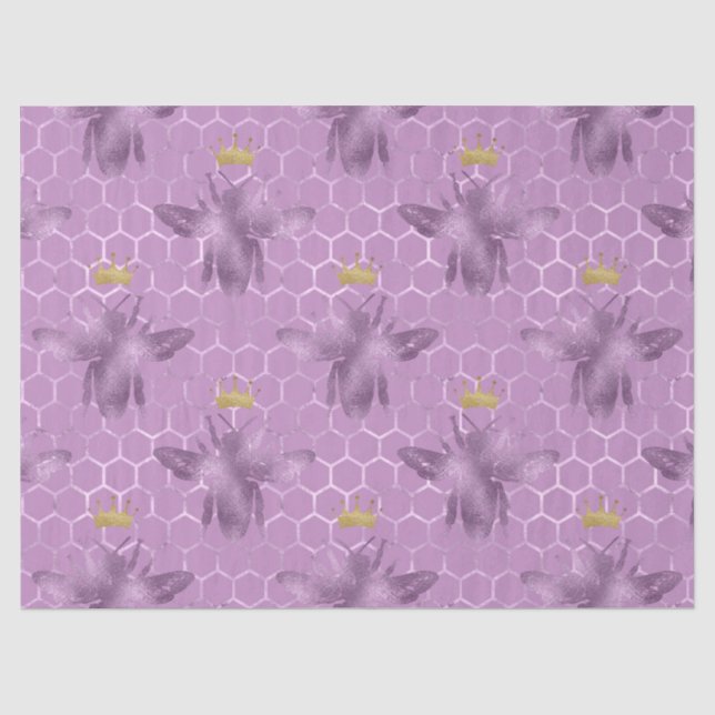 Papel De Seda Série Rainha Abelha Design 36 (Frente )