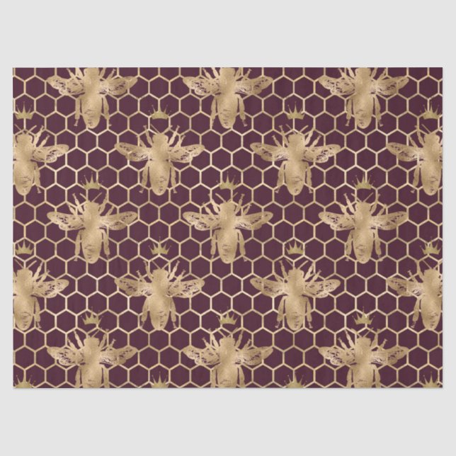 Papel De Seda Série Rainha Abelha Design 39 (Frente )