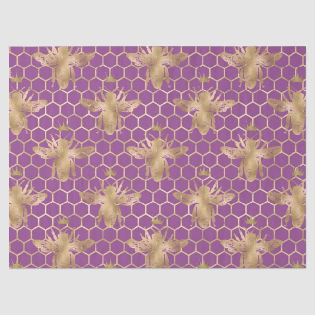 Papel De Seda Série Rainha Abelha Design 40 (Frente )