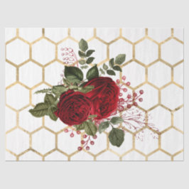 Papel De Seda Série Red Rose Bee Design 66