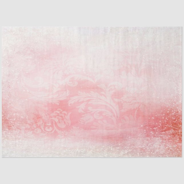 Papel De Seda Série Rosa Romântica Design 16 (Frente )