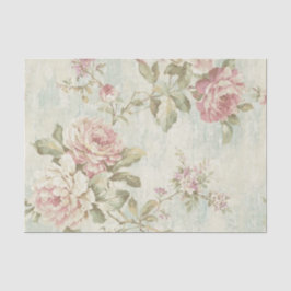 Papel De Seda Série Rosa Shabby Chic Design 16