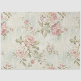 Papel De Seda Série Rosa Shabby Chic Design 3