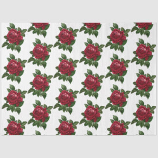 Papel De Seda Série Rosa Vermelha Steampunk Design 11