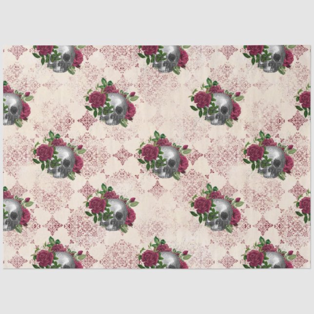 Papel De Seda Série Rosto Gótico Design 12 (Frente )