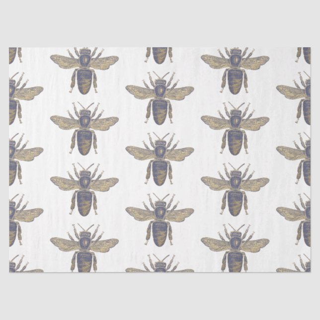 Papel De Seda Série Serenity Bee Design 28 (Frente )