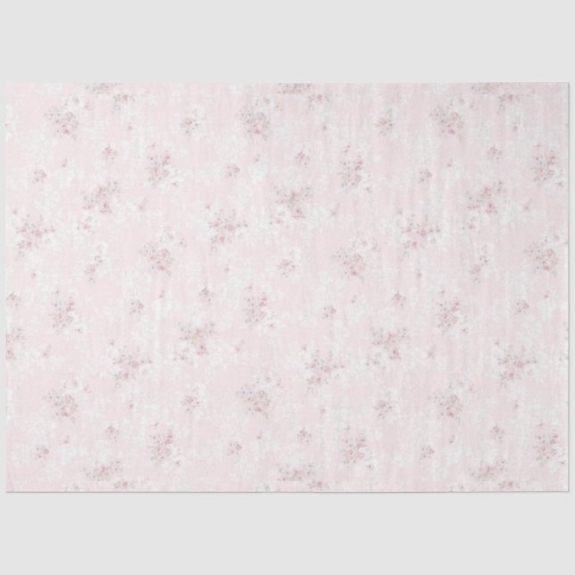 Papel De Seda Série Shabby Chic Rosa Design 1 (Frente )
