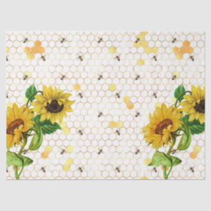 Papel De Seda Série Sunflower e Bee Design oito