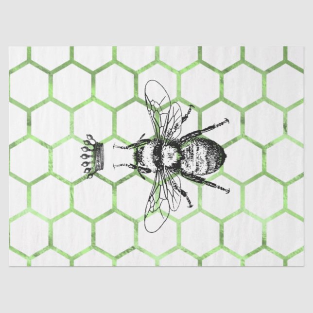 Papel De Seda Série Tea Garden Bee Design 54 (Frente )