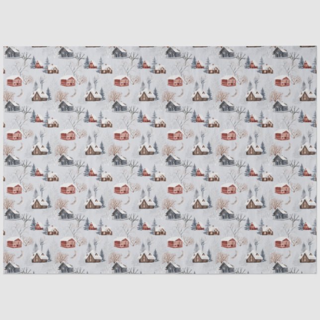 Papel De Seda Série Winter Woodland Design 9 (Frente )