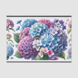 Papel De Seda servetten, decoupage, hydrangeas, crea