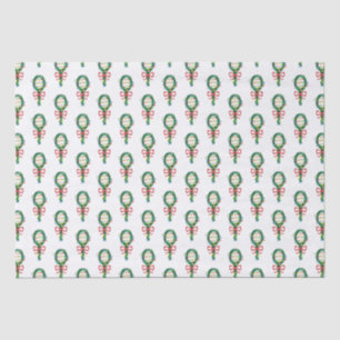 Papel De Seda Servindo esta raquete de Tênis de Natal