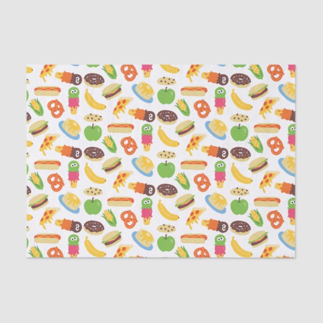 Papel De Seda Sesame Street Cookie Monster Foodie Truck (Frente )