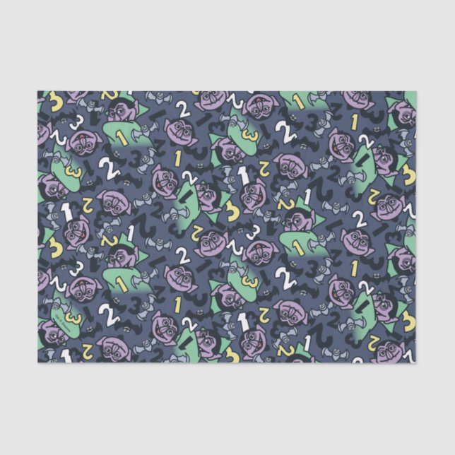 Papel De Seda Sésamo Sésamo | Conde von Count Doodle Pattern (Frente )