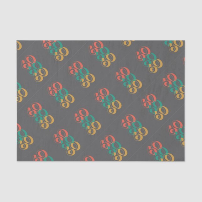 Papel De Seda Sessenta cinzas retrógradas (Frente )