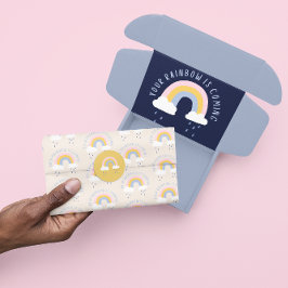 Papel De Seda Seu Arco-Íris Está Chegando Saco De Presente