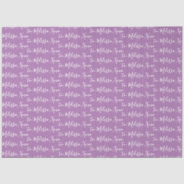 Papel De Seda Seu Nome Roxo