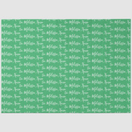 Papel De Seda Seu Nome Verde