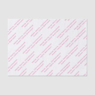Papel De Seda Seu padrão de mensagem - Impressão de tudo - Ros