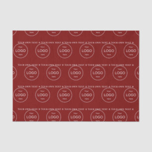 Papel De Seda Seu próprio logotipo aqui na empresa Red Tissue Pa