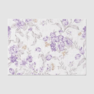 Papel De Seda Shabby Chic Série Lilás Design 3