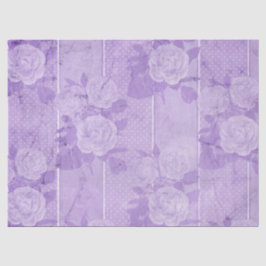 Papel De Seda Shabby Floral Purple Series Design 7