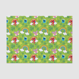 Papel De Seda Shamrock and Rainbow Pattern da Sésame Street