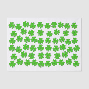 Papel De Seda Shamrocks Irlandês