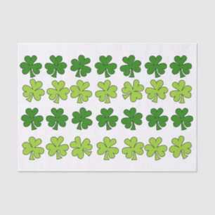Papel De Seda Shamrocks Sombreados