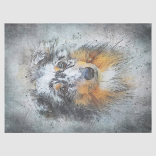 Papel De Seda Sheltie - Shetland Sheepdog Decoupage